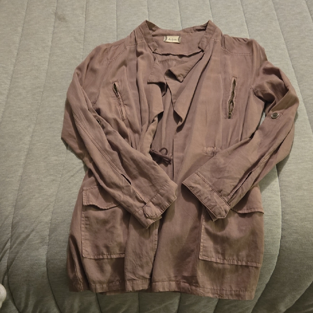Altar'd State Dusty Mauve Utility Jacket